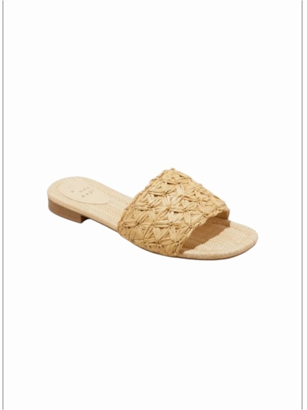 A NEW DAY Women's Ariella Woven Raffia
Slide Sandals size 9